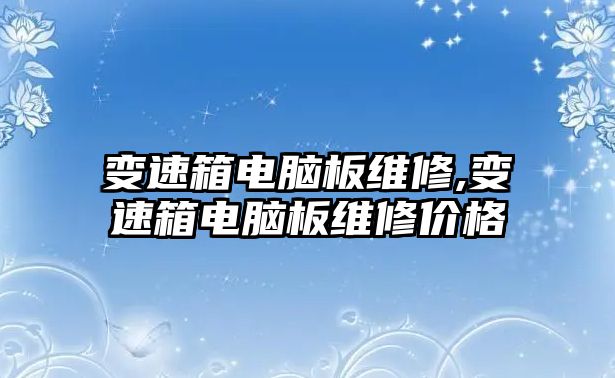 變速箱電腦板維修,變速箱電腦板維修價格