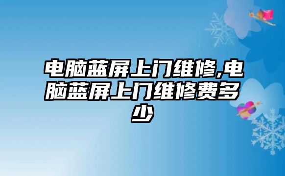 電腦藍屏上門維修,電腦藍屏上門維修費多少