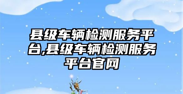 縣級車輛檢測服務平臺,縣級車輛檢測服務平臺官網