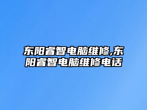 東陽睿智電腦維修,東陽睿智電腦維修電話