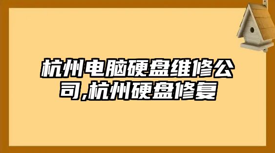 杭州電腦硬盤維修公司,杭州硬盤修復(fù)