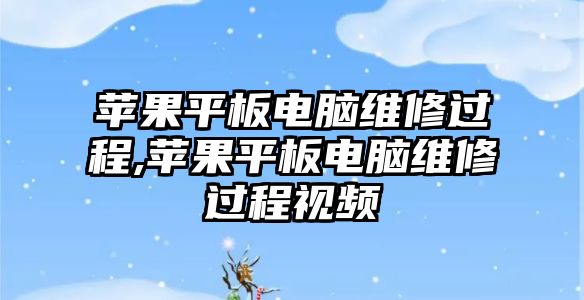 蘋果平板電腦維修過程,蘋果平板電腦維修過程視頻