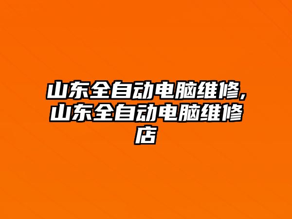 山東全自動電腦維修,山東全自動電腦維修店