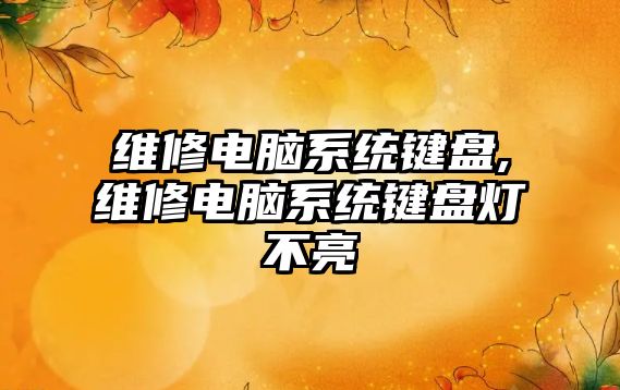 維修電腦系統鍵盤,維修電腦系統鍵盤燈不亮