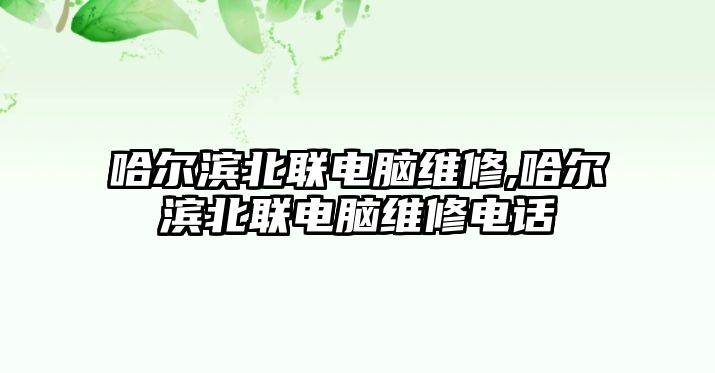 哈爾濱北聯電腦維修,哈爾濱北聯電腦維修電話