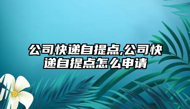 公司快遞自提點,公司快遞自提點怎么申請