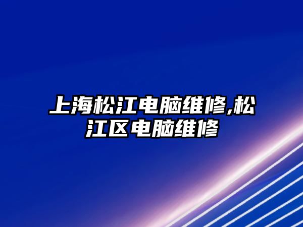 上海松江電腦維修,松江區電腦維修