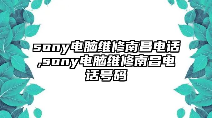 sony電腦維修南昌電話,sony電腦維修南昌電話號碼