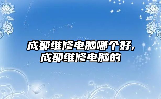 成都維修電腦哪個好,成都維修電腦的